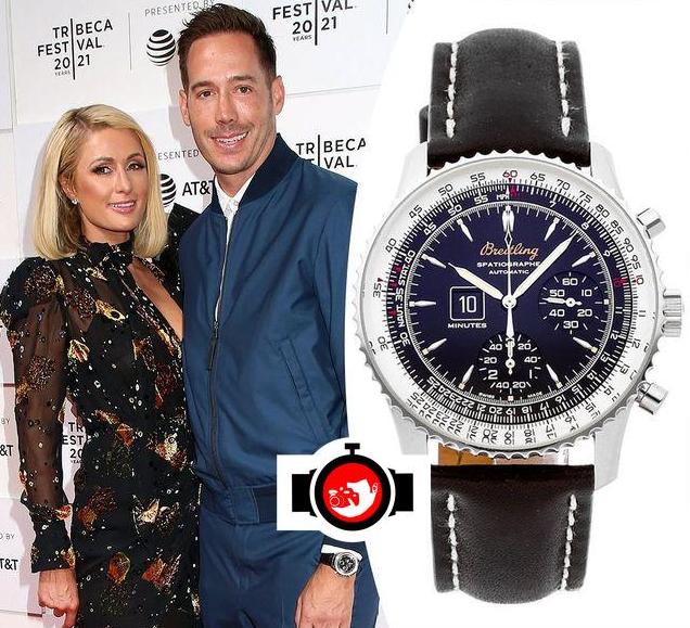 writer Carter Reum spotted wearing a Breitling 