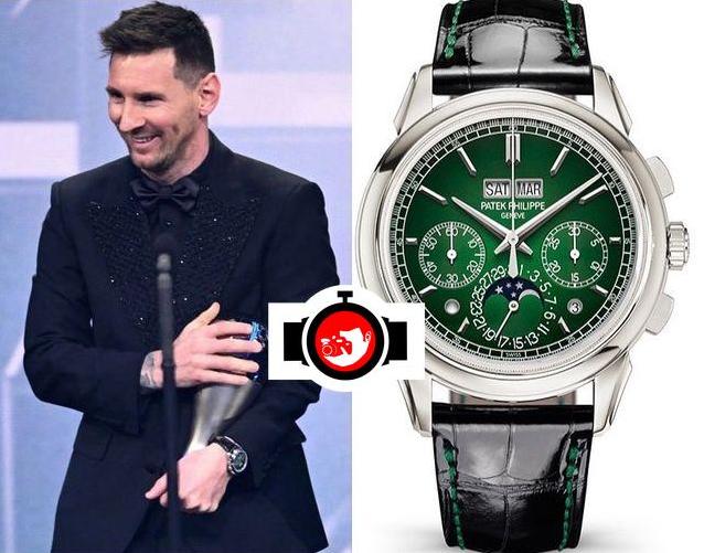 footballer Lionel Messi spotted wearing a Patek Philippe 5270P