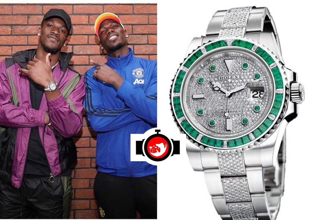 basketball player Jimmy Butler spotted wearing a Rolex 116649EMBR
