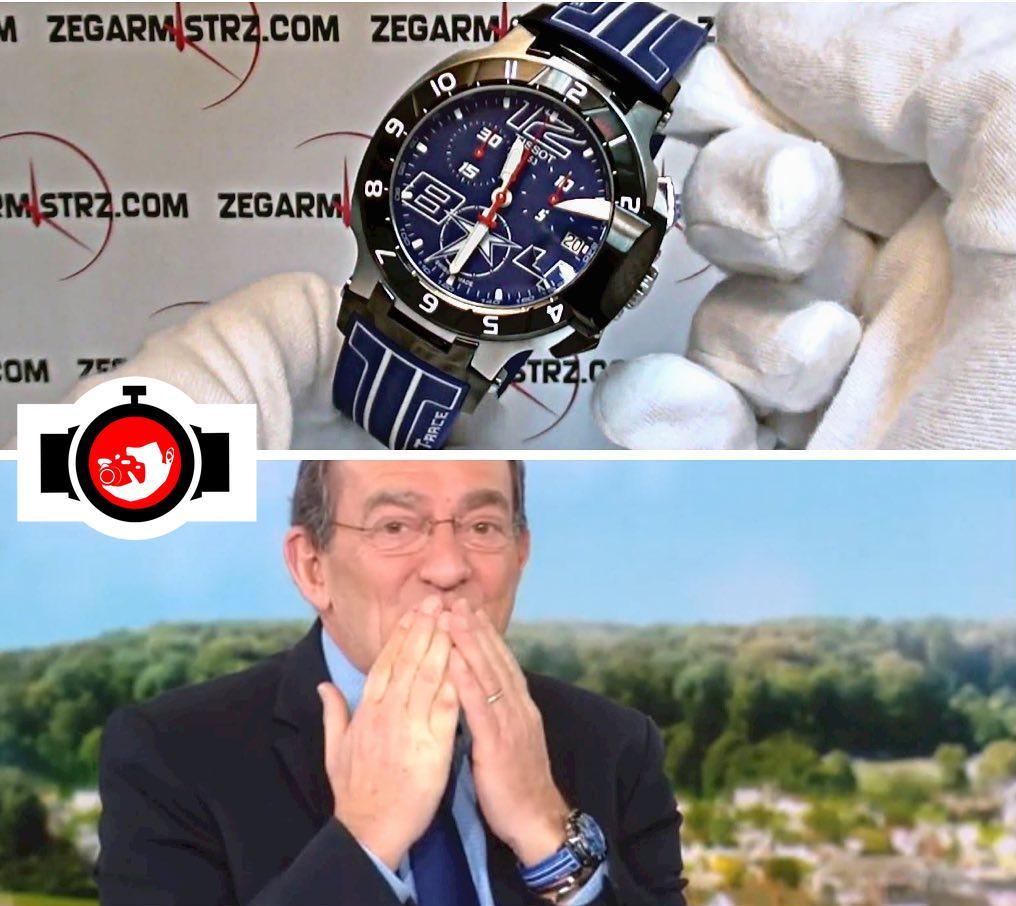 television presenter Jean-Pierre Pernaut spotted wearing a Tissot 