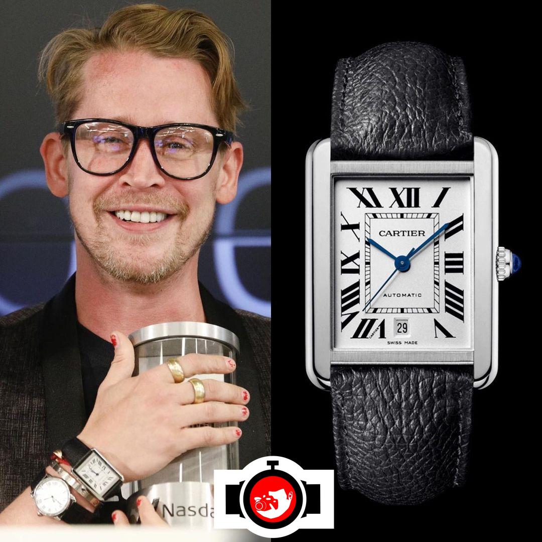 actor Macaulay Culkin spotted wearing a Cartier 