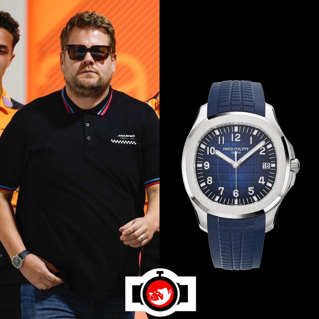 television presenter James Corden spotted wearing a Patek Philippe 5168G