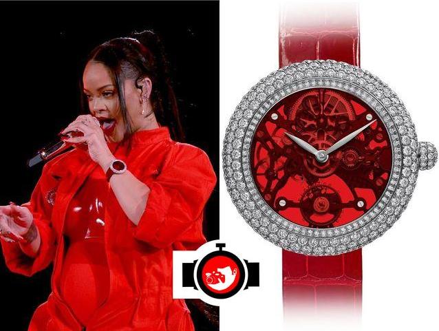 singer Rihanna spotted wearing a Jacob & Co 