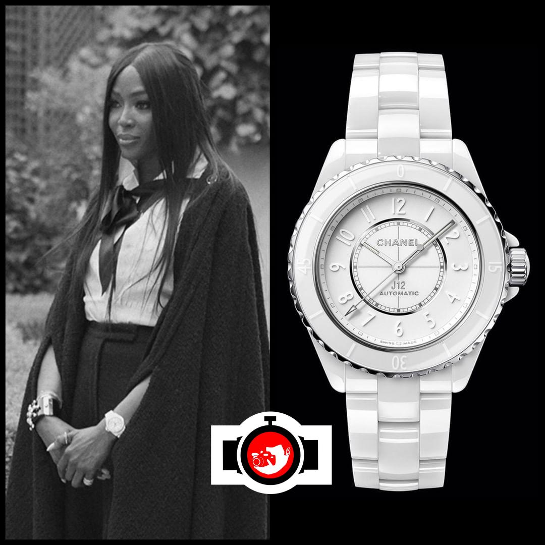 model Naomi Campbell spotted wearing a Chanel H6345