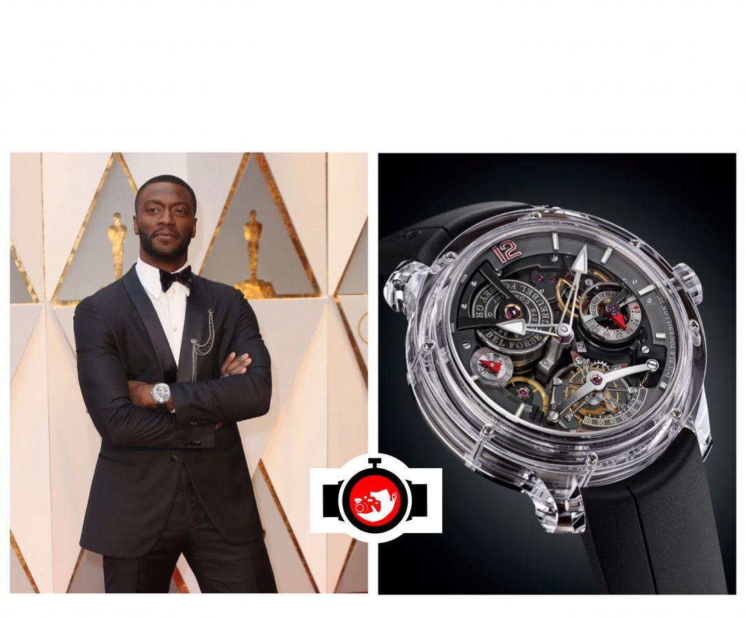 actor Aldis Hodge spotted wearing a Greubel Forsey 