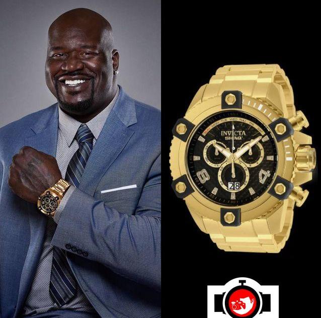 basketball player Shaquille O'Neal spotted wearing a Invicta 33726