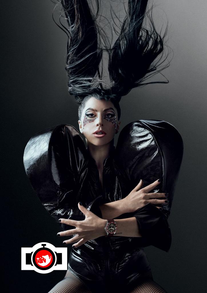 singer Lady Gaga spotted wearing a Tudor 