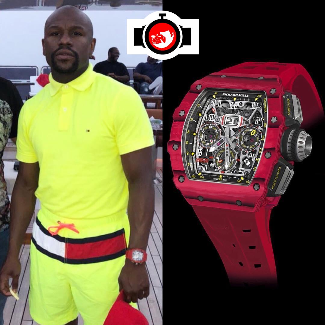 boxer Floyd Mayweather spotted wearing a Richard Mille RM 11-03