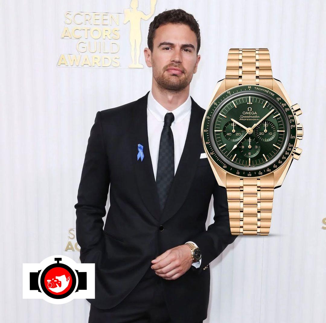 actor Theo James spotted wearing a Omega 