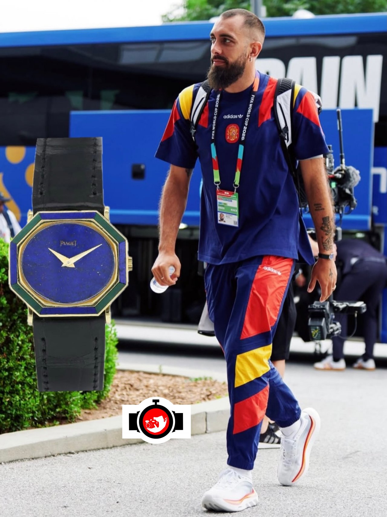footballer Borja Iglesias spotted wearing a Piaget 
