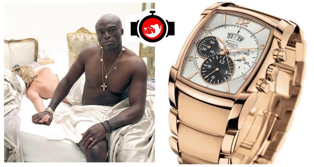 singer Seal spotted wearing a Parmigiani 