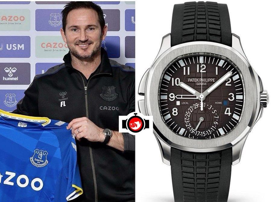 Frank Lampard's Impressive Stainless Steel Patek Philippe Aquanaut Travel Time Watch