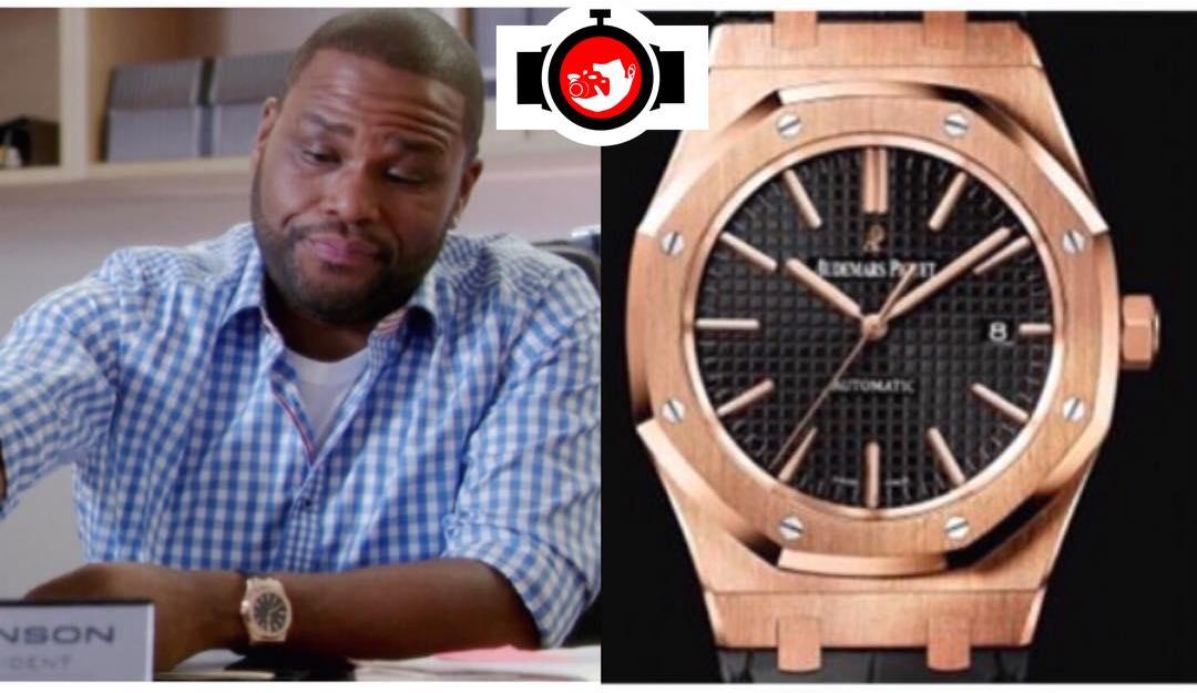 actor Anthony Anderson spotted wearing a Audemars Piguet 15400OR