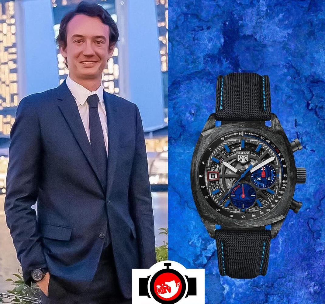 business man Frédéric Arnault spotted wearing a Tag Heuer CR5090.FN6001