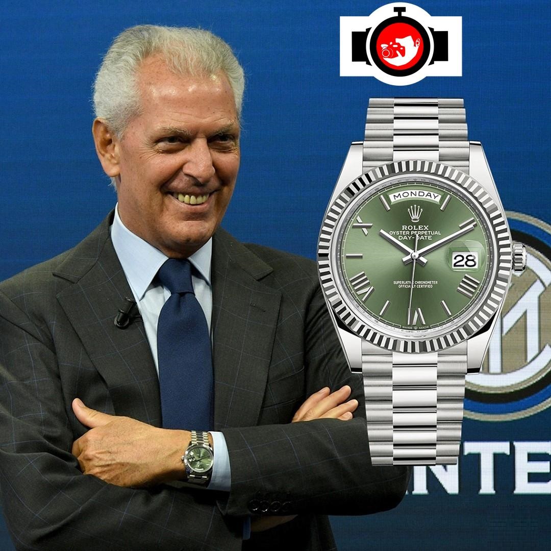business man Marco Tronchetti Provera spotted wearing a Rolex 228239