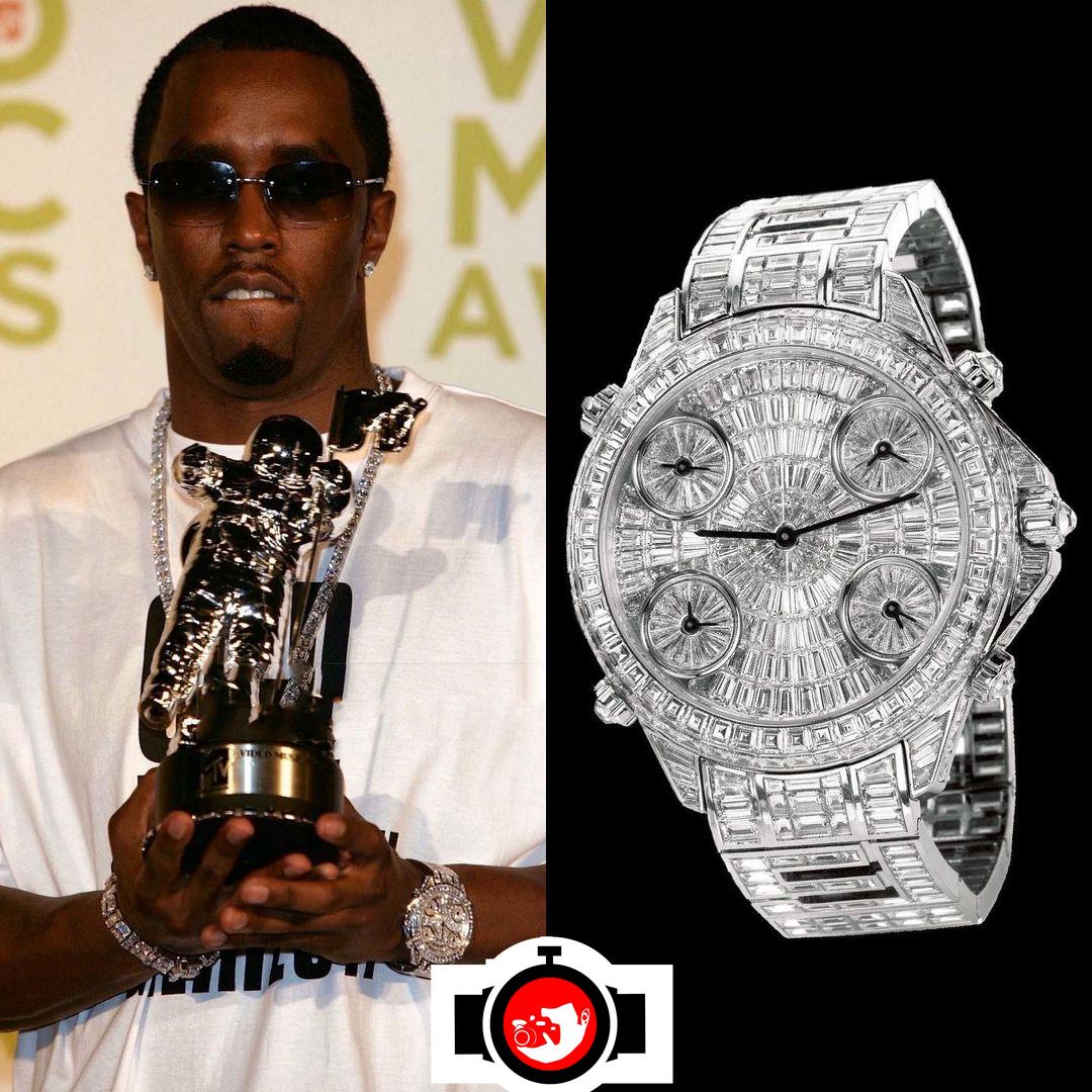 rapper Sean John Combs Puff Daddy spotted wearing a Jacob & Co 