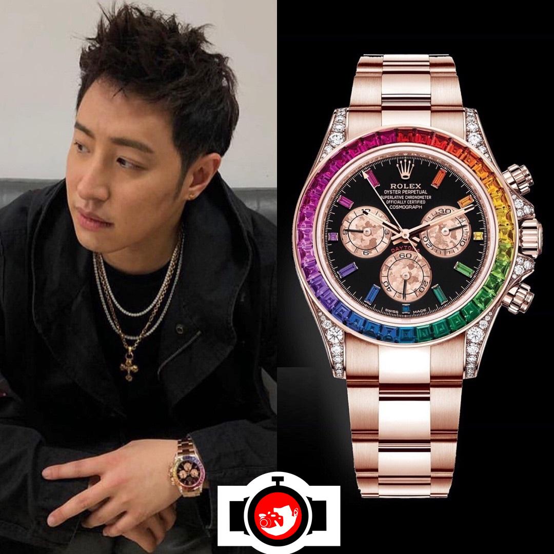 singer Will Pan spotted wearing a Rolex 