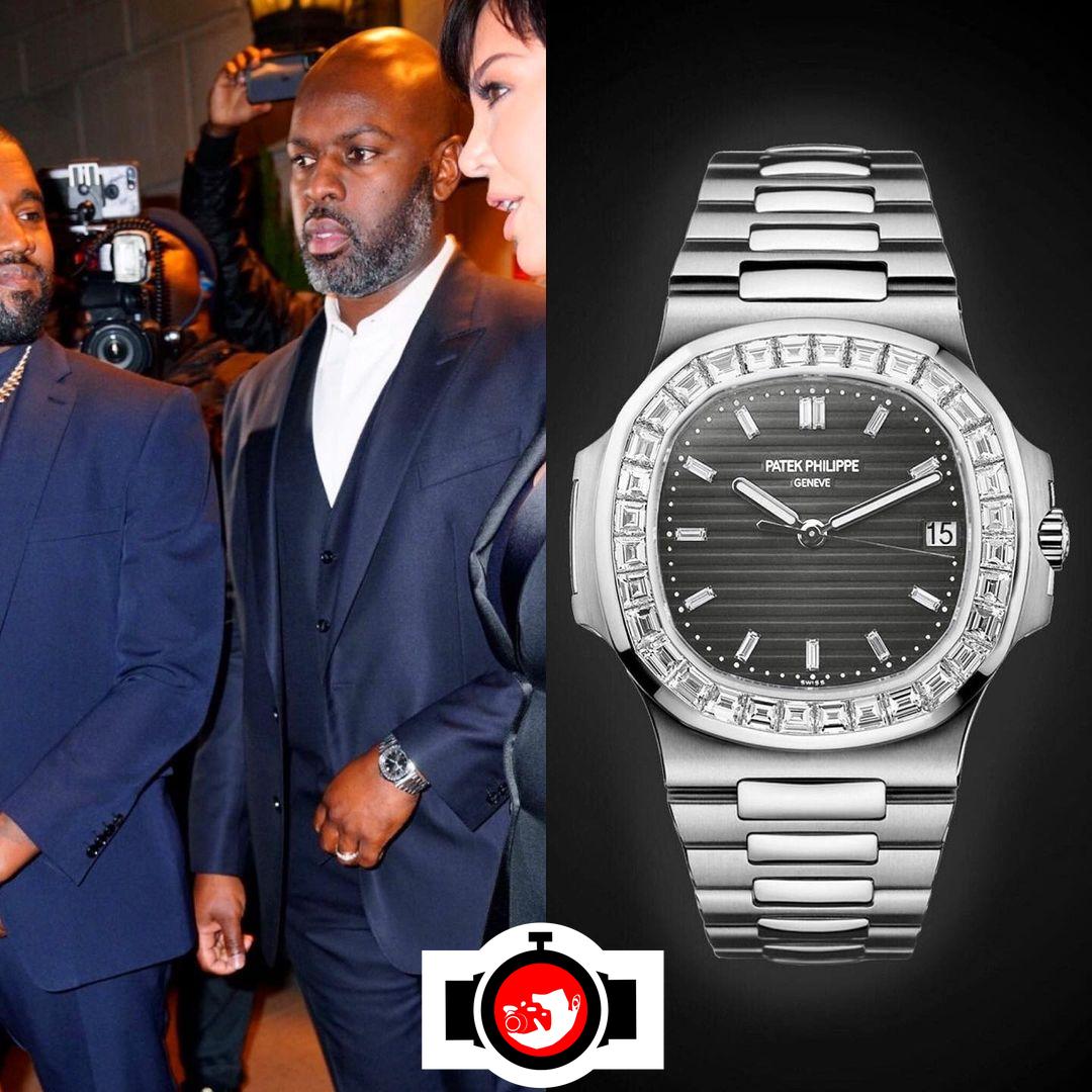 influencer Corey Gamble spotted wearing a Patek Philippe 5711/110P