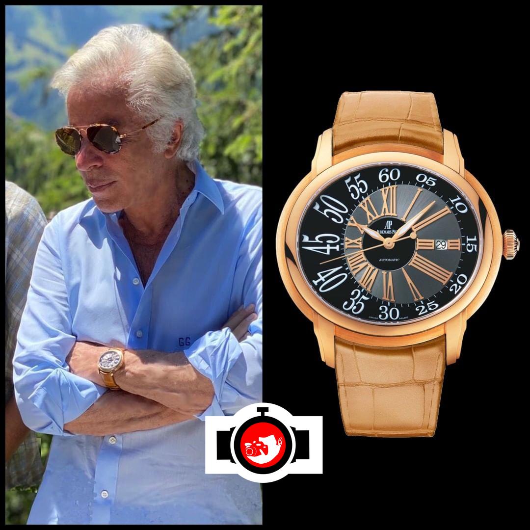 business man Giancarlo Giammetti spotted wearing a Audemars Piguet 15320OR