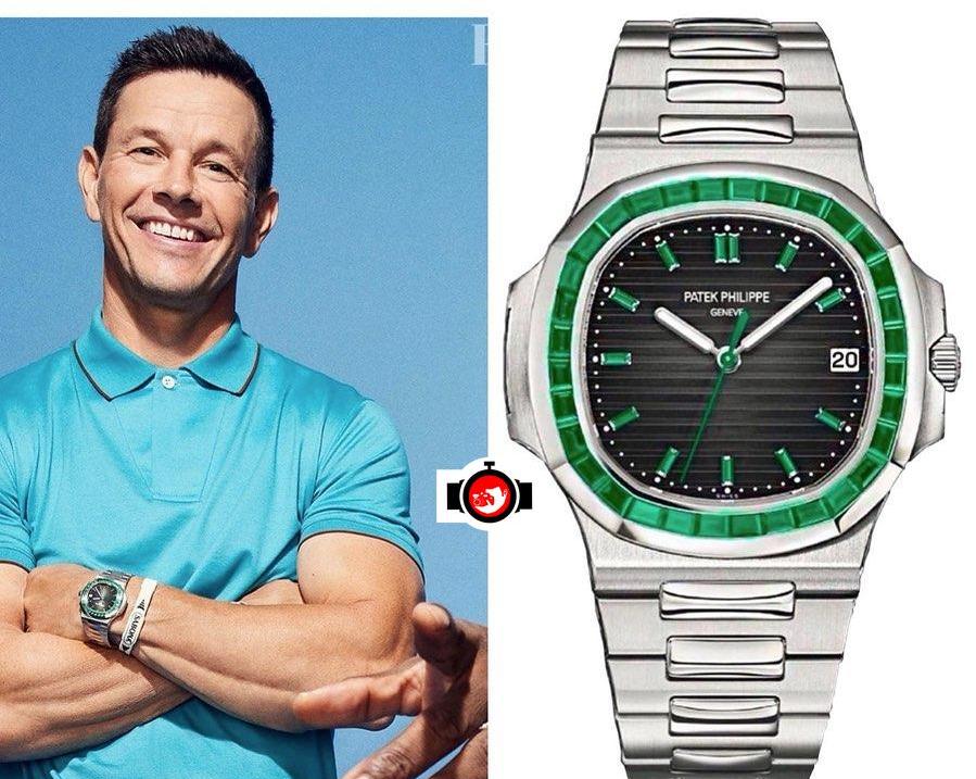actor Mark Wahlberg spotted wearing a Patek Philippe 5711/113P