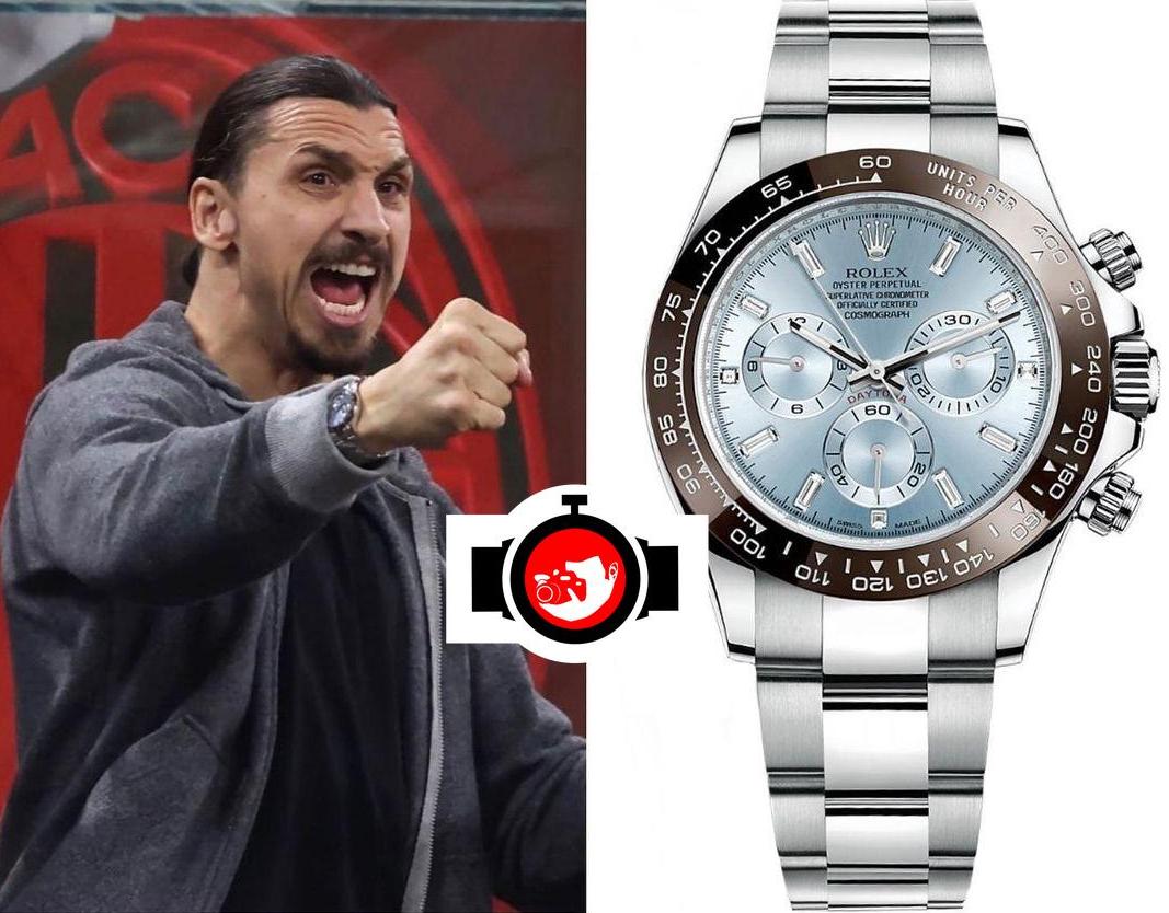 footballer Zlatan Ibrahimovic spotted wearing a Rolex 116506
