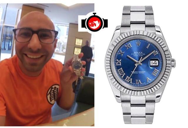 youtuber FouseyTube spotted wearing a Rolex 116334