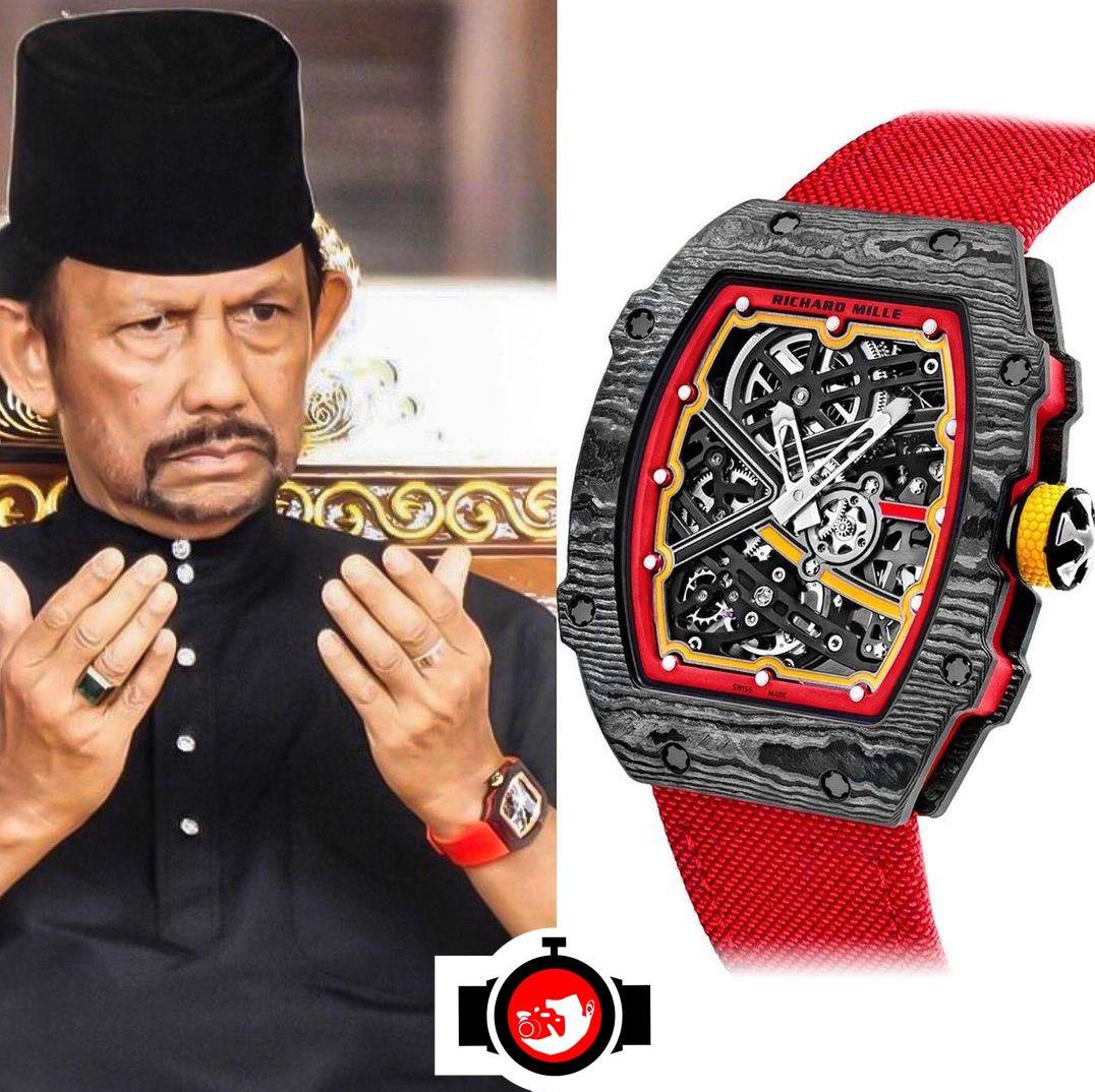royal Hassanal Bolkiah spotted wearing a Richard Mille RM 67-02