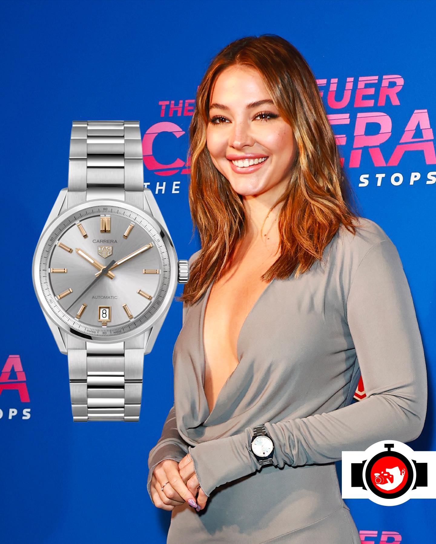 actor Madelyn Cline spotted wearing a Tag Heuer 