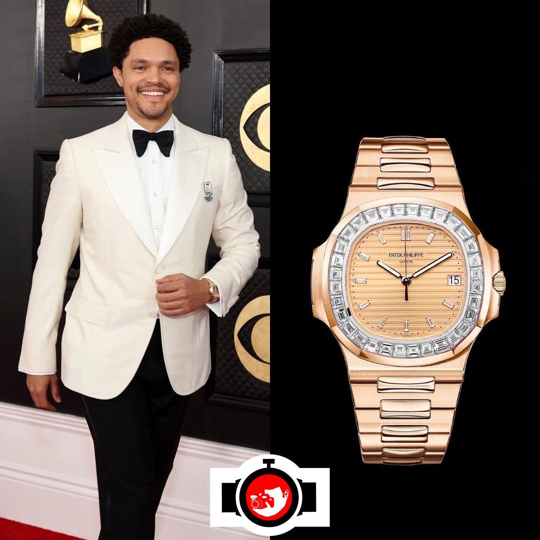 television presenter Trevor Noah spotted wearing a Patek Philippe 5723/1R
