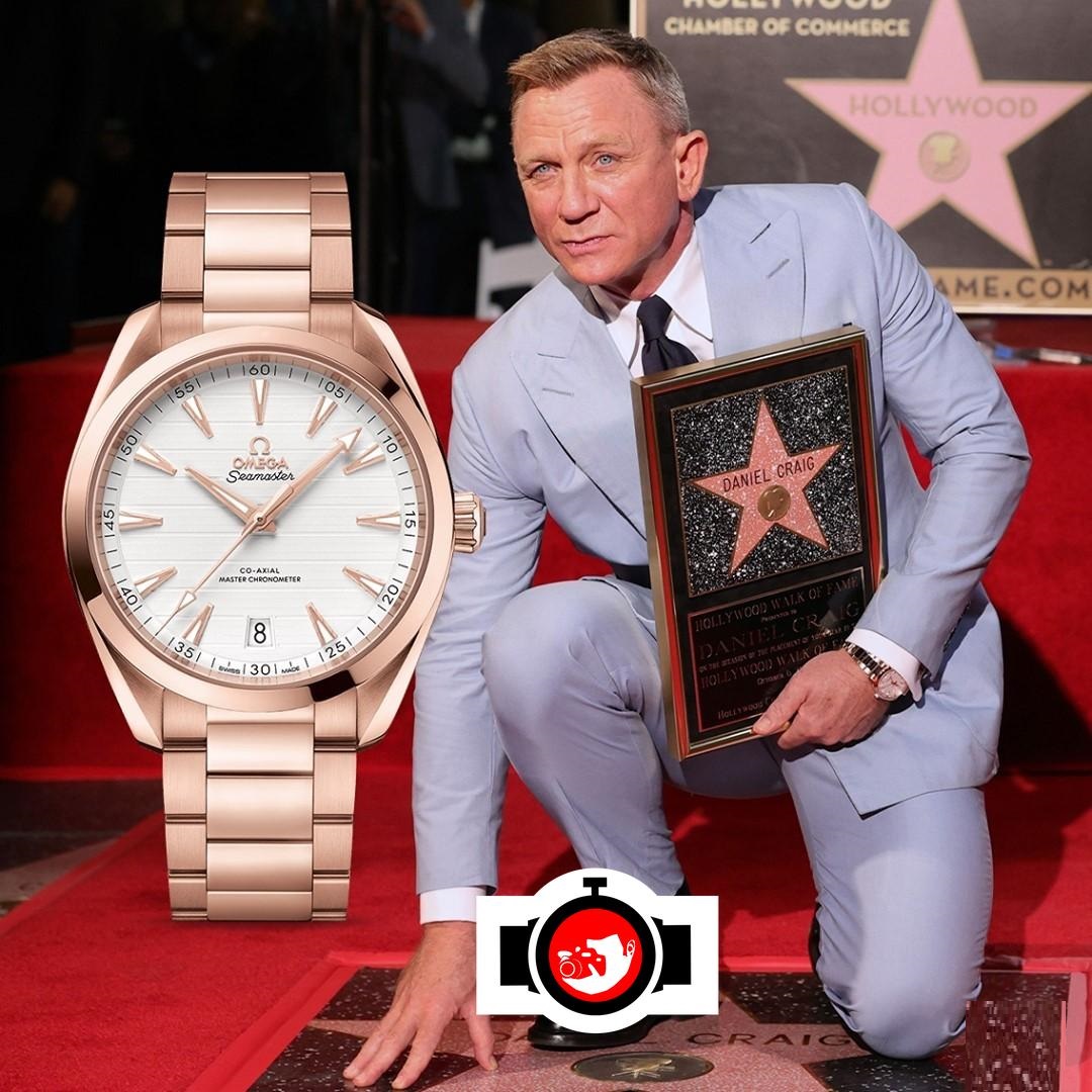 actor Daniel Craig spotted wearing a Omega 220.50.41.21.02.001