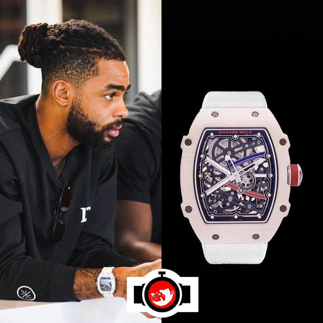 basketball player D'Angelo Russell spotted wearing a Richard Mille RM 67-02