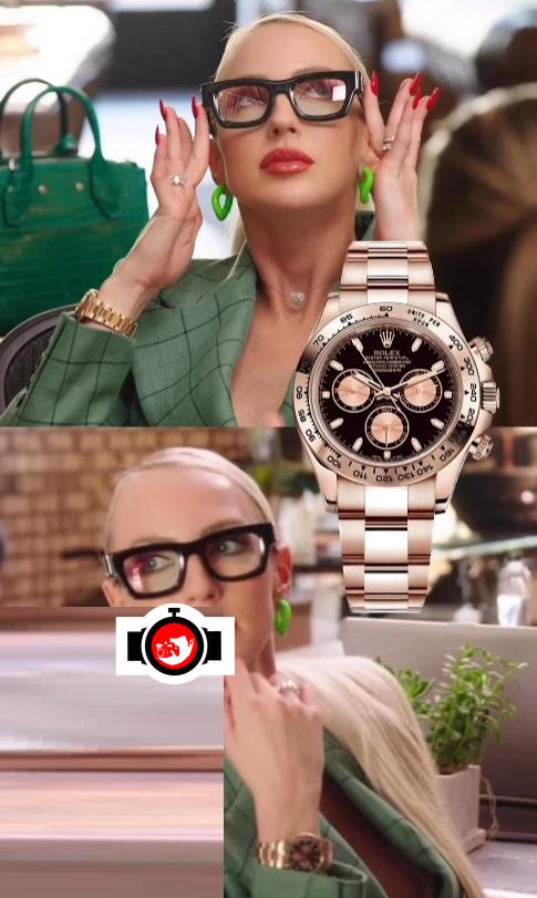 business man Christine Quinn spotted wearing a Rolex 