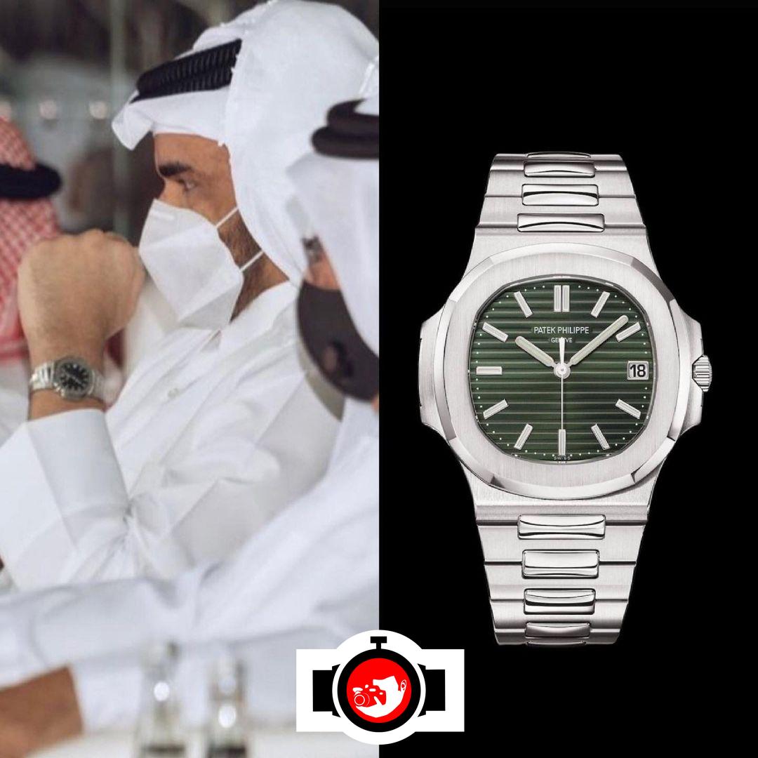 royal Joaan Bin Hamad Al Thani spotted wearing a Patek Philippe 5711/1A-014