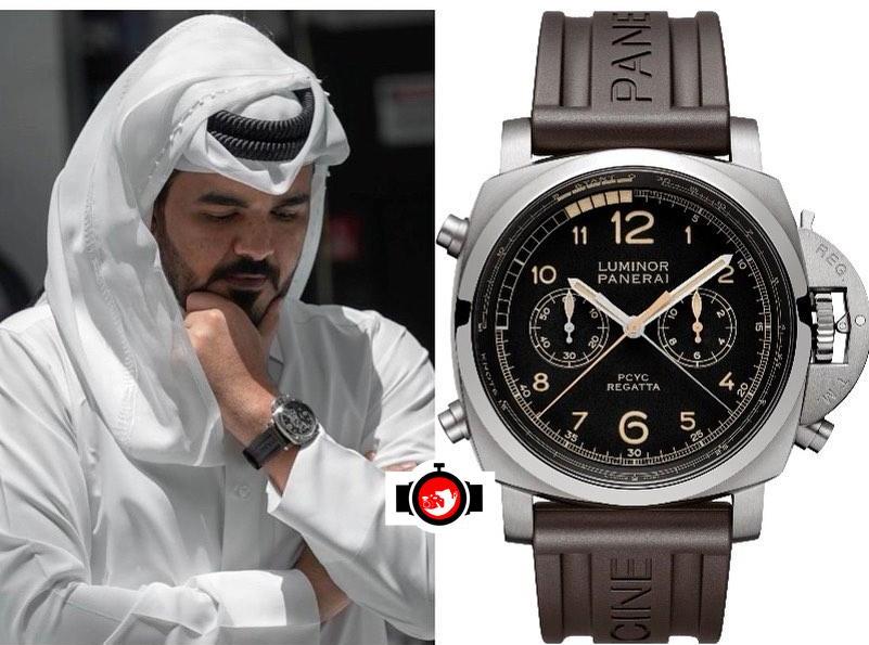 Joaan Bin Hamad Al Thani's collection of luxury timepieces: Titanium Panerai Luminor Regatta Flyback Chronograph 'Yachts Challenge'