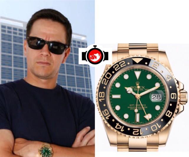 actor Mark Wahlberg spotted wearing a Rolex 116718