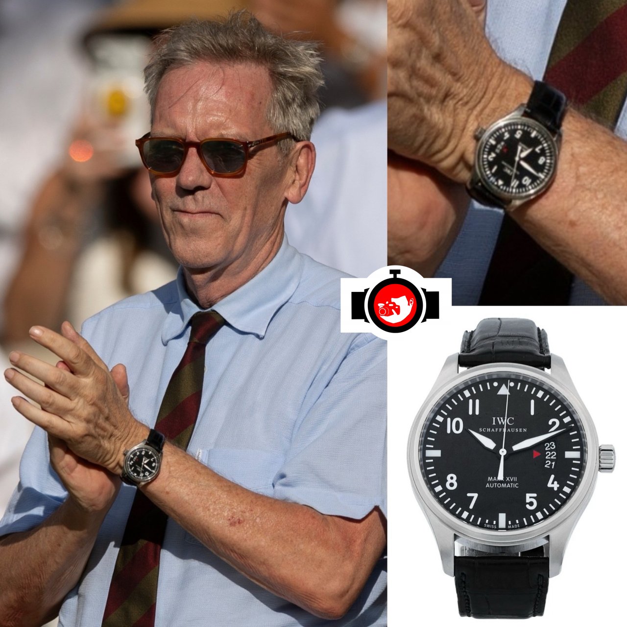 actor Hugh Laurie spotted wearing a IWC IW326501