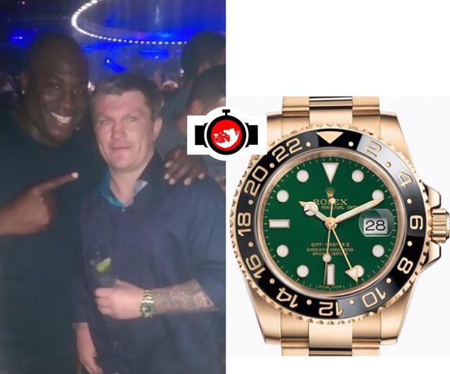 boxer Ricky Hatton spotted wearing a Rolex 116718