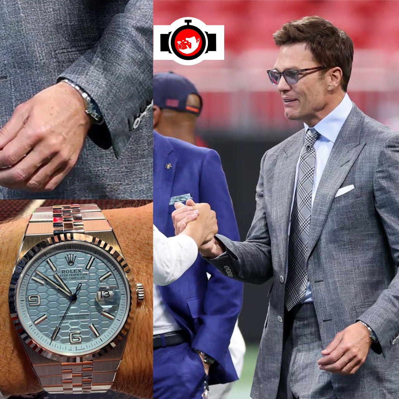 american football player Tom Brady spotted wearing a Rolex 127336
