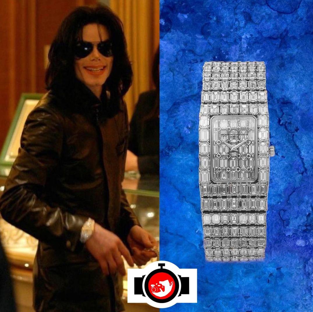 singer Michael Jackson spotted wearing a Vacheron Constantin 