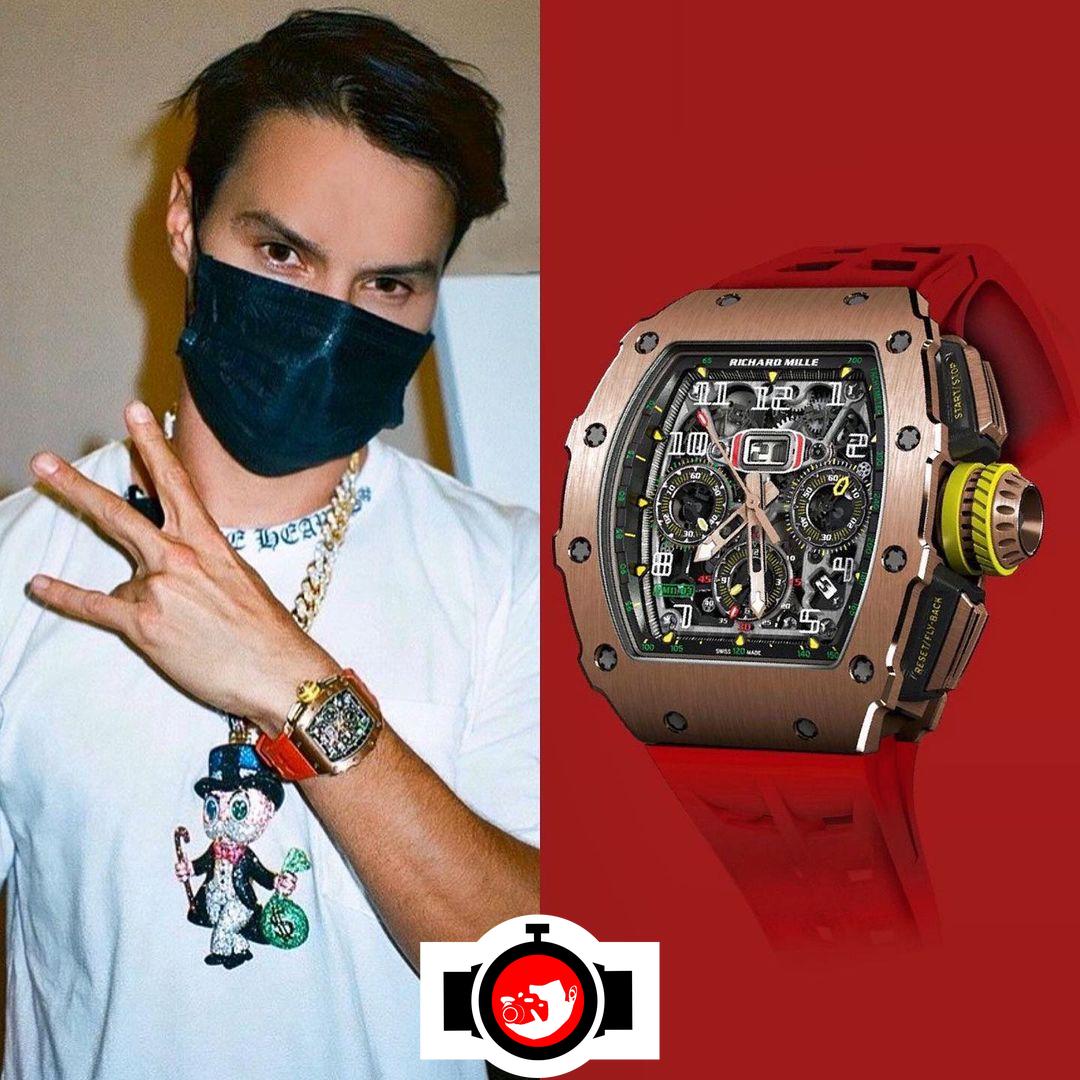artist Alec Monopoly spotted wearing a Richard Mille RM11-03