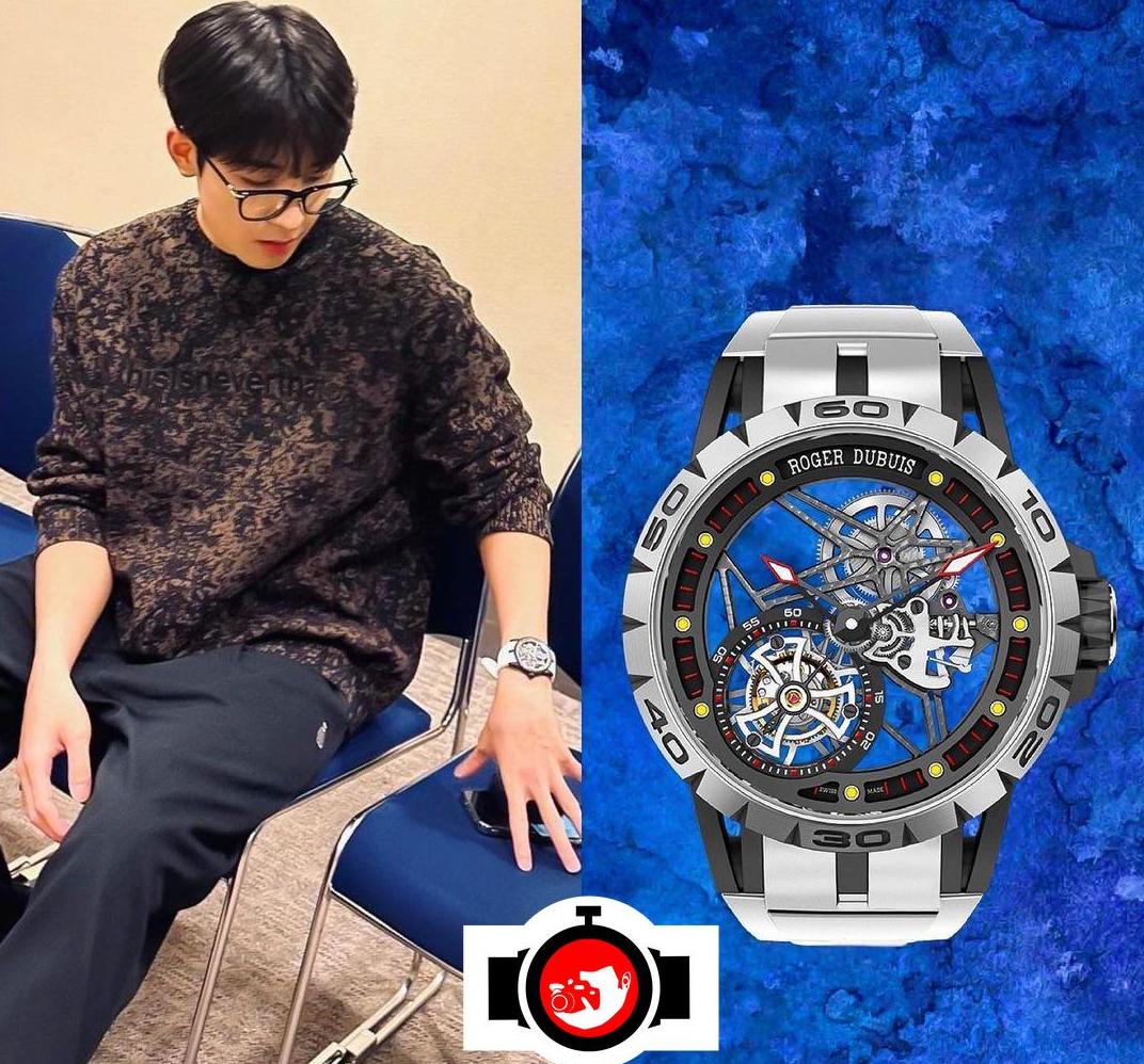 rapper Wonwoo spotted wearing a Roger Dubuis RDDBEX0549