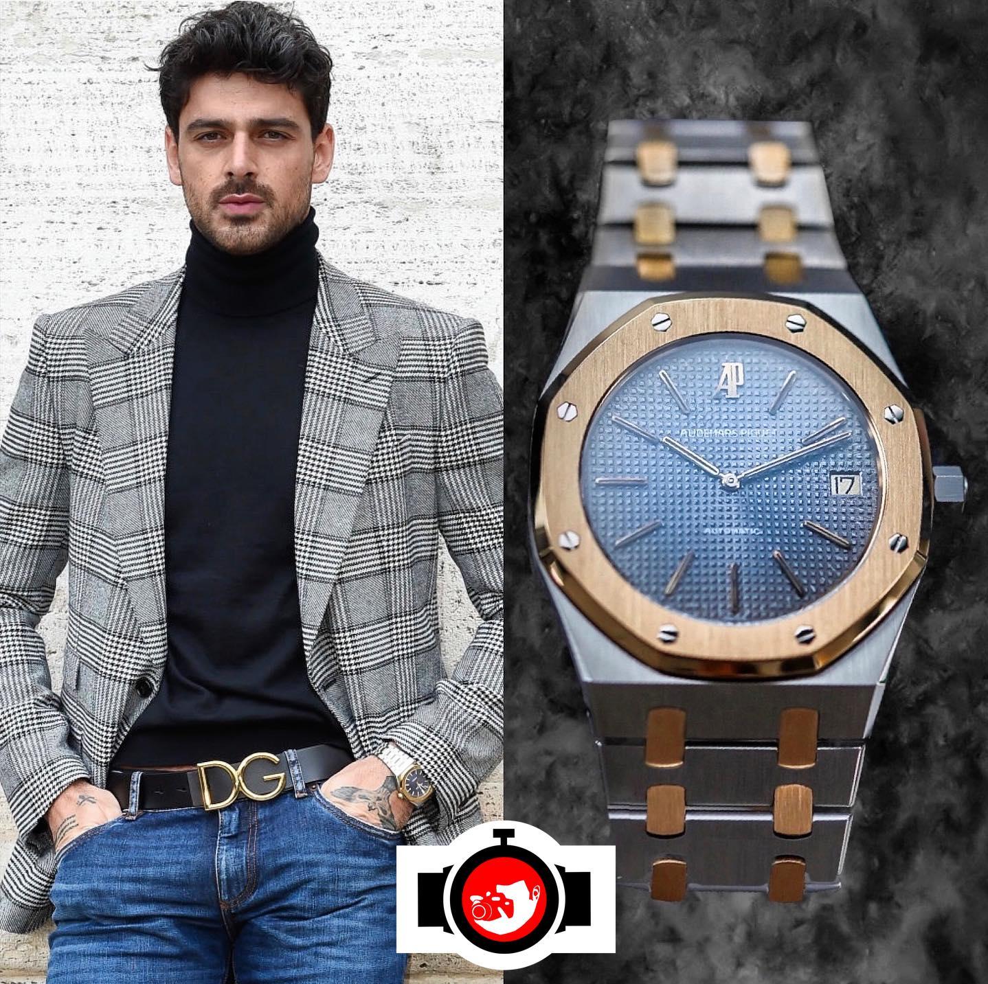actor Michele Morrone spotted wearing a Audemars Piguet 5402SA