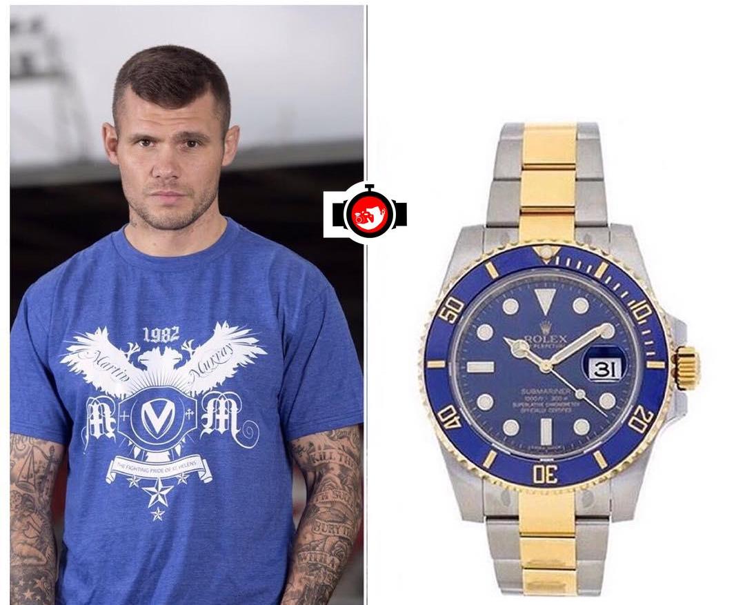 boxer Martin Murray spotted wearing a Rolex 116613LB