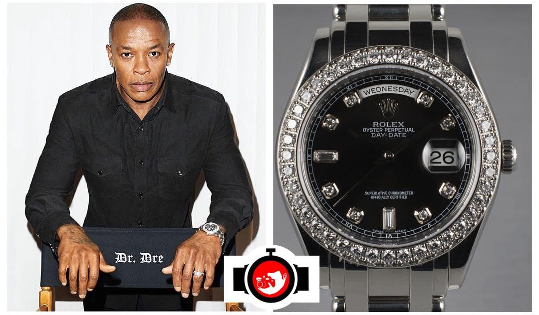 rapper Dr Dre spotted wearing a Rolex 18946
