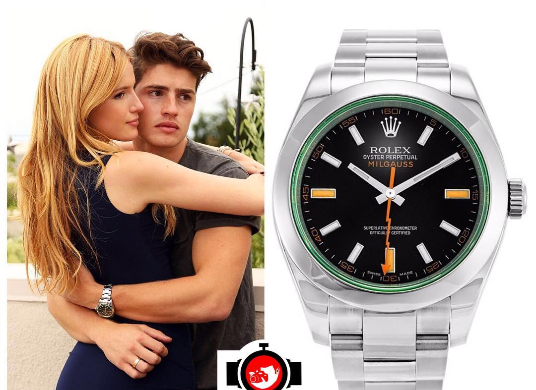 actor Gregg Sulkin spotted wearing a Rolex 116400