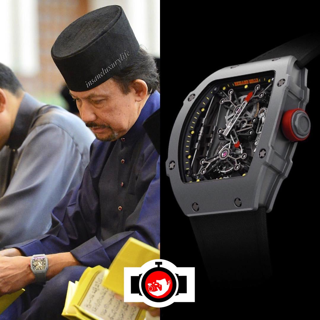 royal Hassanal Bolkiah spotted wearing a Richard Mille RM 27-01
