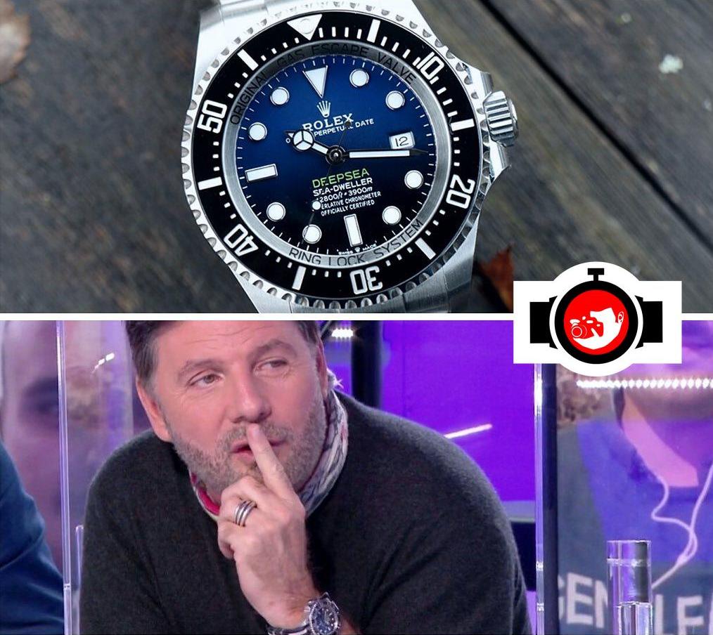 actor Philippe Lellouche spotted wearing a Rolex 