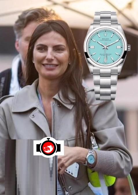 model Kelly Piquet spotted wearing a Rolex 
