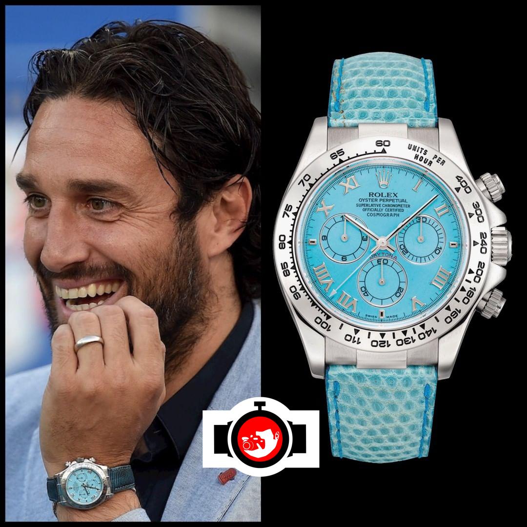 footballer Luca Toni spotted wearing a Rolex 116519
