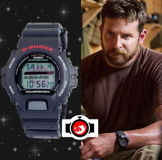 actor Bradley Cooper spotted wearing a Casio DW6600